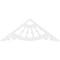 Ekena Millwork Pitch Wagon Wheel Architectural Grade PVC Gable Pediment, 48"W x 18"H x 1"P (9/12) GPP048X018X100WAG - alternate 3